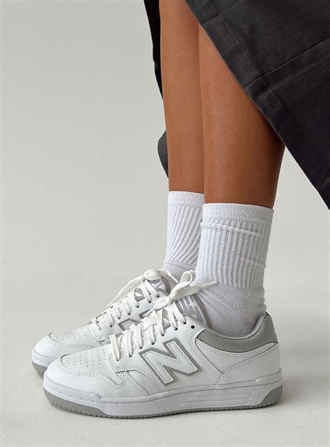 new balance 480 athletic shoe - white / gray