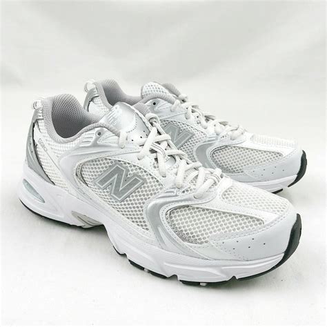 new balance 530 silver trainers