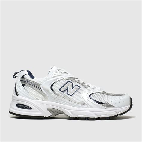 new balance 530 trainers in white and silver