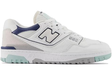 new balance 550 white winter fog navy