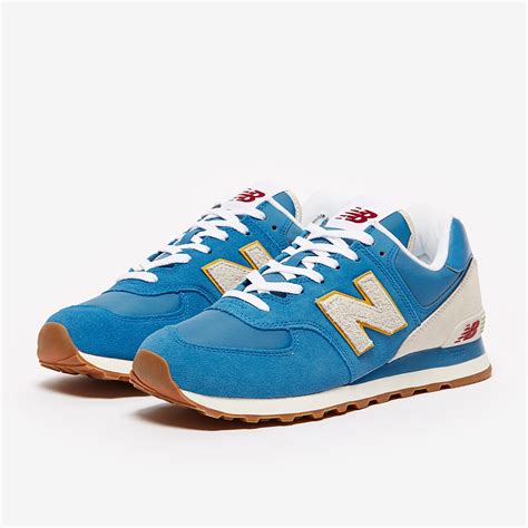 new balance 574 blue with white