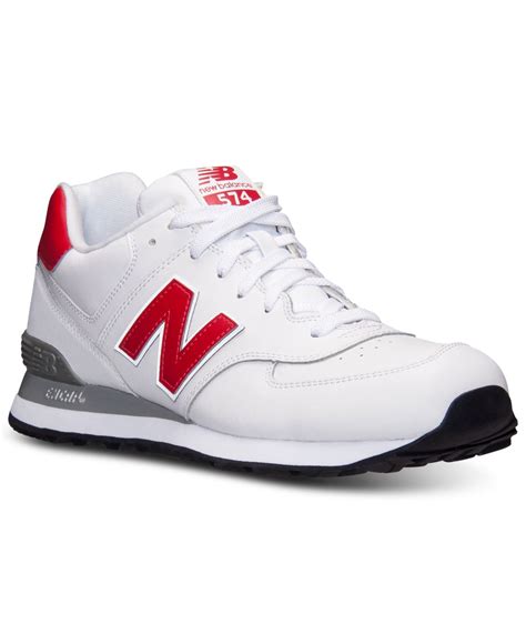 new balance 574 casuals for men white