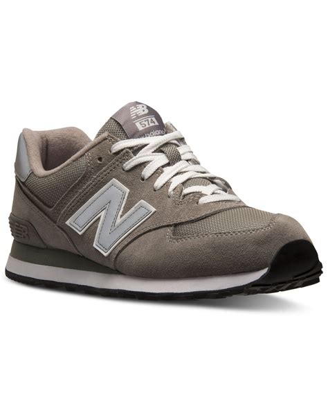 new balance 574 men's sneakers shoes - grey