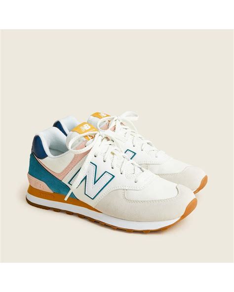 new balance 574 sneakers in colorblock