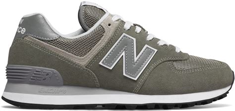 new balance 574 sneakers in grey and white