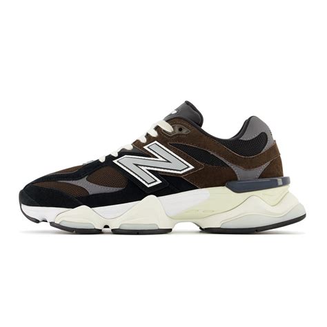 new balance 9060 brown leather sneakers