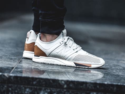 new balance blanche et marron