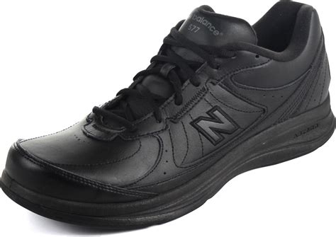 new balance men's black walking shoes