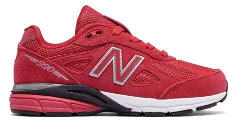new balance red & white 327 sneakers