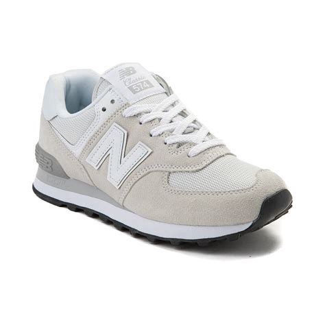 new balance women's 574 shoes white brown
