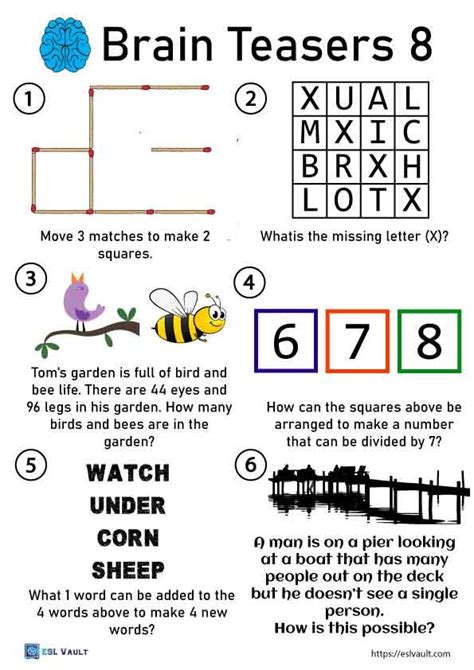 New Brain Teasers With Answers