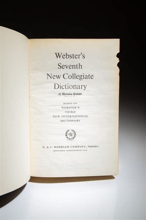 new collegiate dictionary