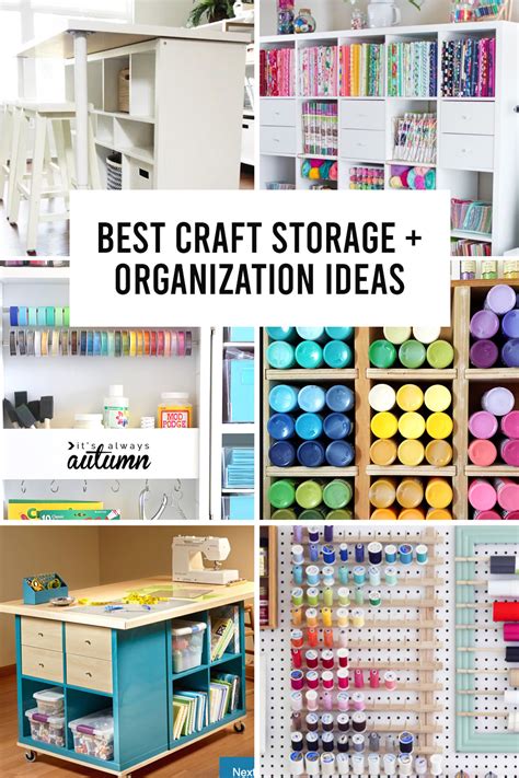 New Craft Storage Ideas Using Unexpected Items