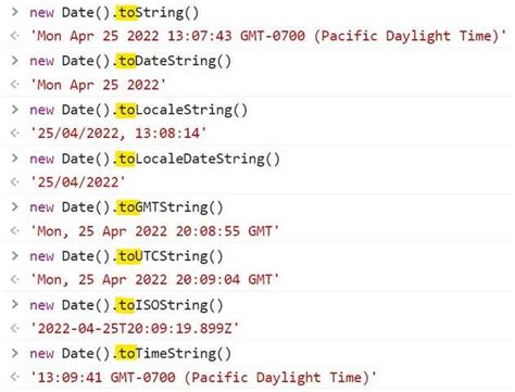 new date () in javascript format
