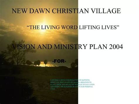 new dawn christian community services