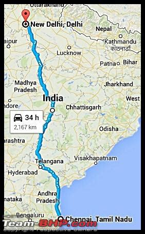 new delhi to hyderabad distance