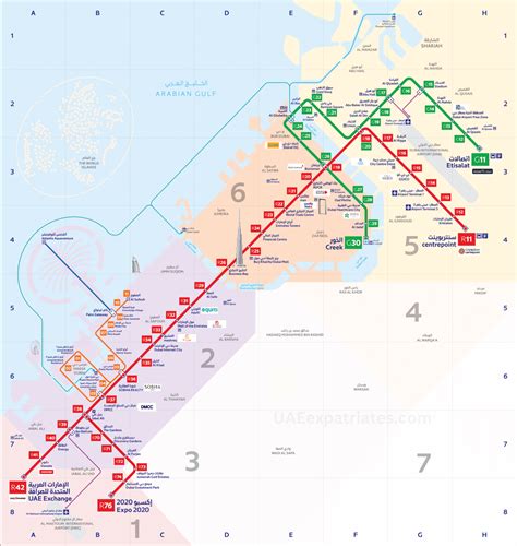 new dubai metro map 2023 pdf