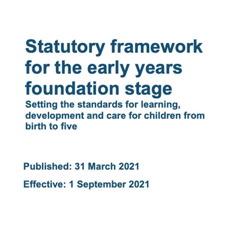 new eyfs framework 2021 pdf