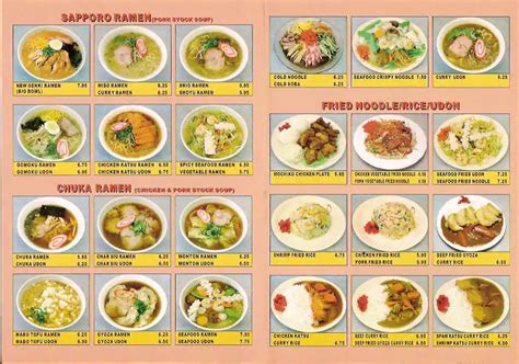 new genki ramen menu
