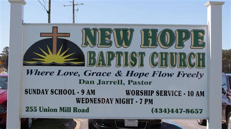 new hope baptist church south hill va