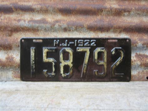 antique License Plate 1956 New Jersey B S 39 W 1956 1750731 From Nj