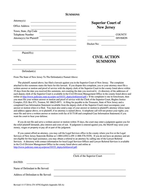 new jersey civil court forms