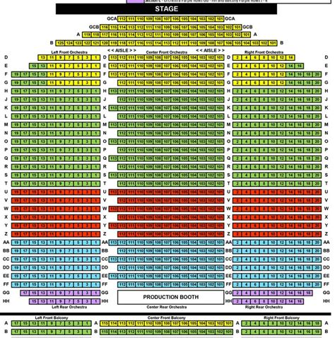 new jersey pac seating chart