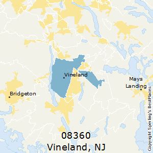 New Jersey Vineland Zip Code