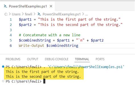 New Line Character In String Powershell