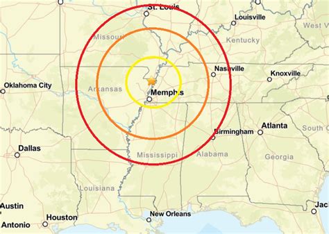 New Madrid Quake Map
