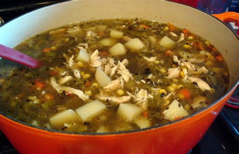 new mexican green chile chicken stew