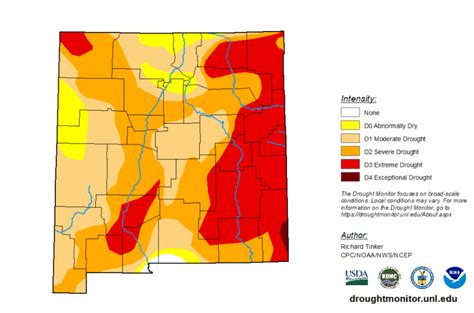 New Mexico State Drought Map