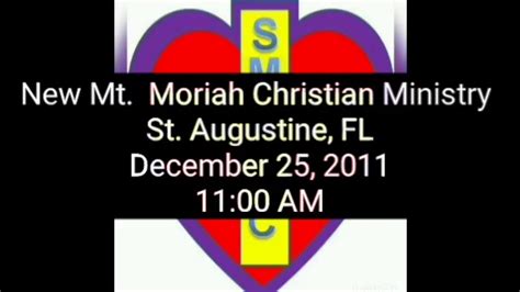 new mt. moriah christian ministry