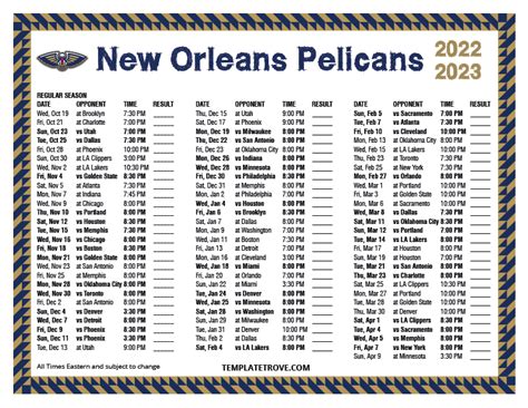 new orleans pelicans playoff schedule