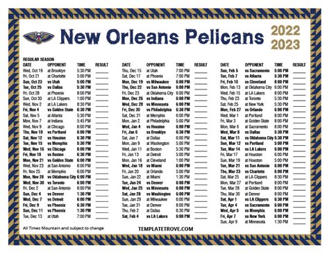 new orleans pelicans schedule tickets