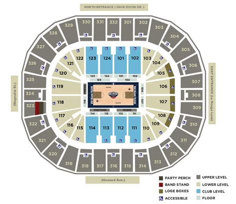new orleans pelicans seat map