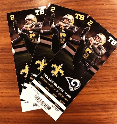 new orleans saints game tickets