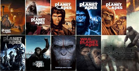 new planet of the apes movies in order