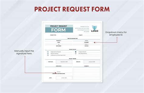 new project request form template