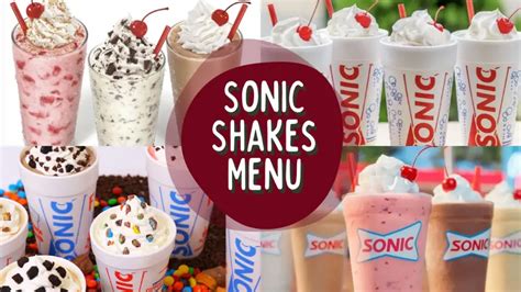 new shake at sonic menu