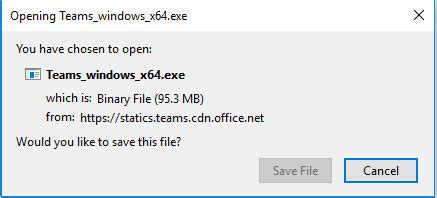 new teams exe download