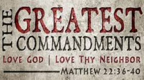 new testament greatest commandment