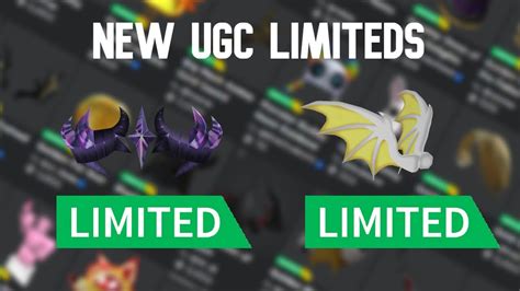 new ugc limiteds in roblox