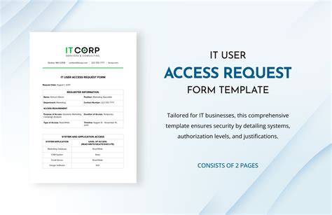 new user account request form template