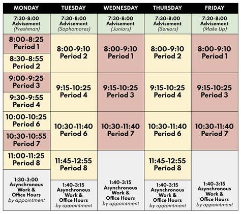 new utrecht high school schedule