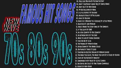 new wave songs 80 90