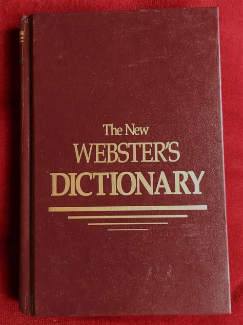 new webster's dictionary