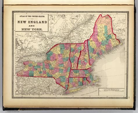 new york and new england map