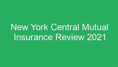 new york central mutual insurance phone