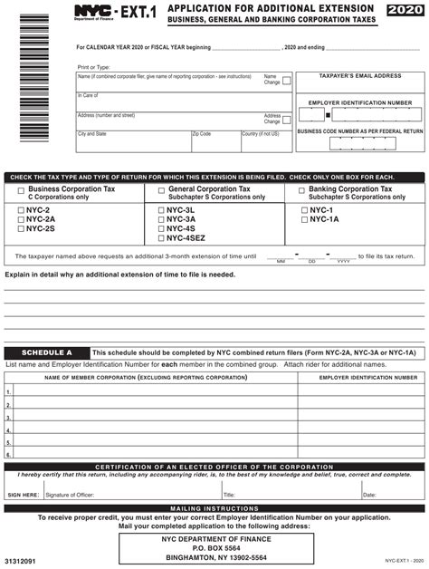 new york extension form